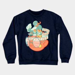 Feed Your Imagination - Bird Brain - Creativity Crewneck Sweatshirt